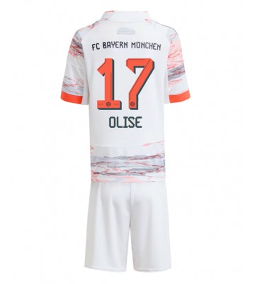 Lacne Dětský Futbalové dres Bayern Munich Michael Olise #17 2025-26 Krátky Rukáv - Preč (+ trenírky)